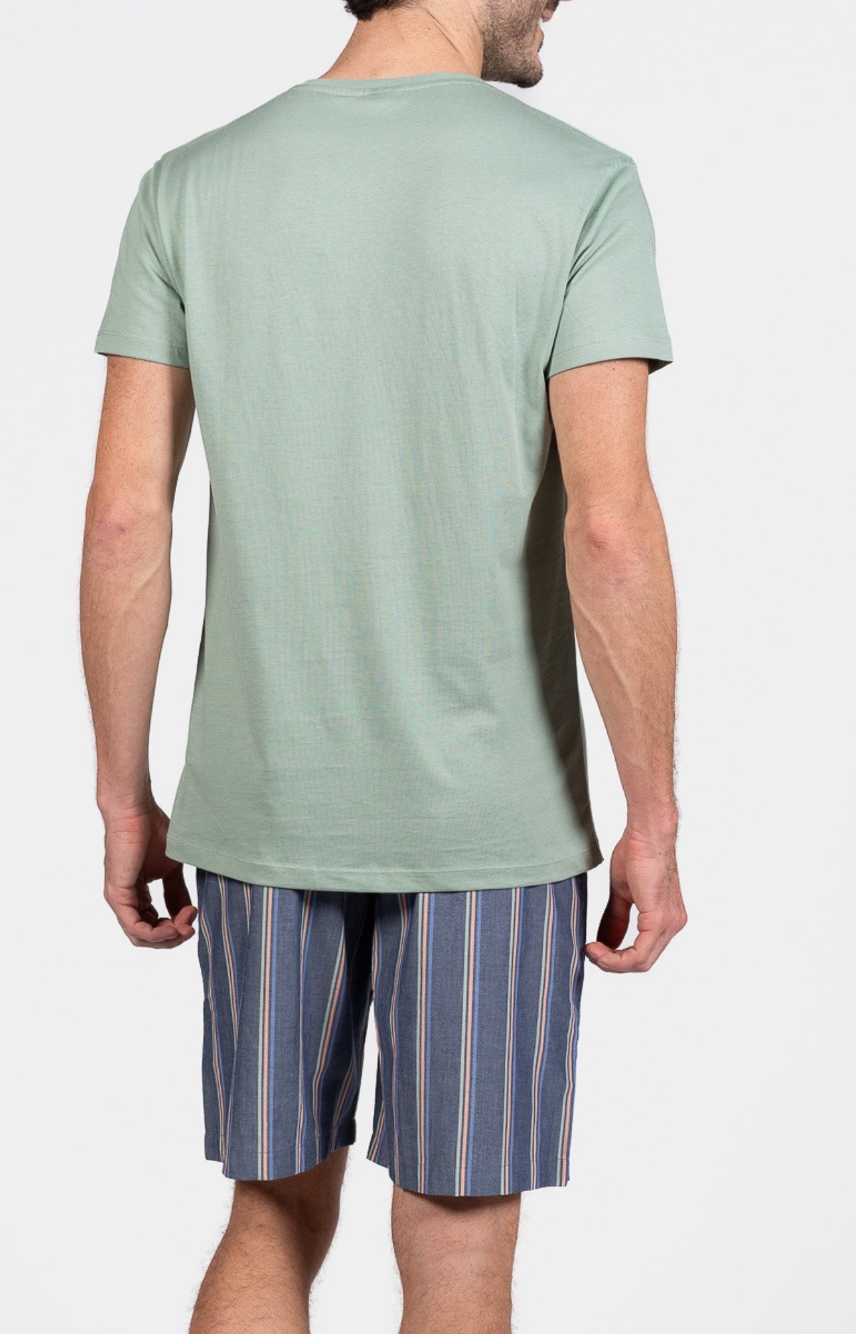 arthur-bob-lamark-pyjashort-homme-marine-en-coton image 6