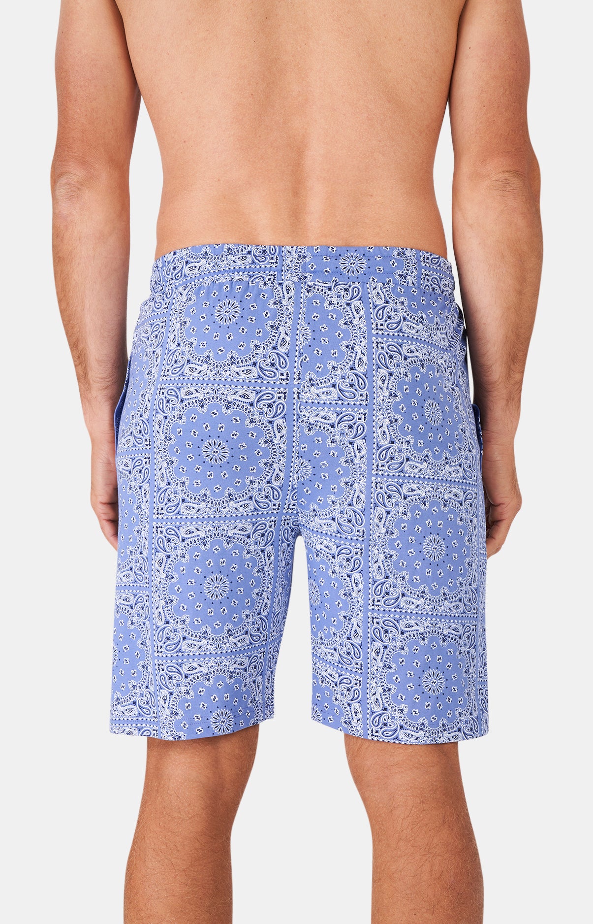 arthur-bob-short-bandana-azur-coton-bio-homme image 6