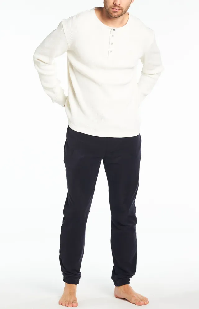 arthur-bob-pantalon-polaire-bas-pyjama-noir-polyester-chaud image 1