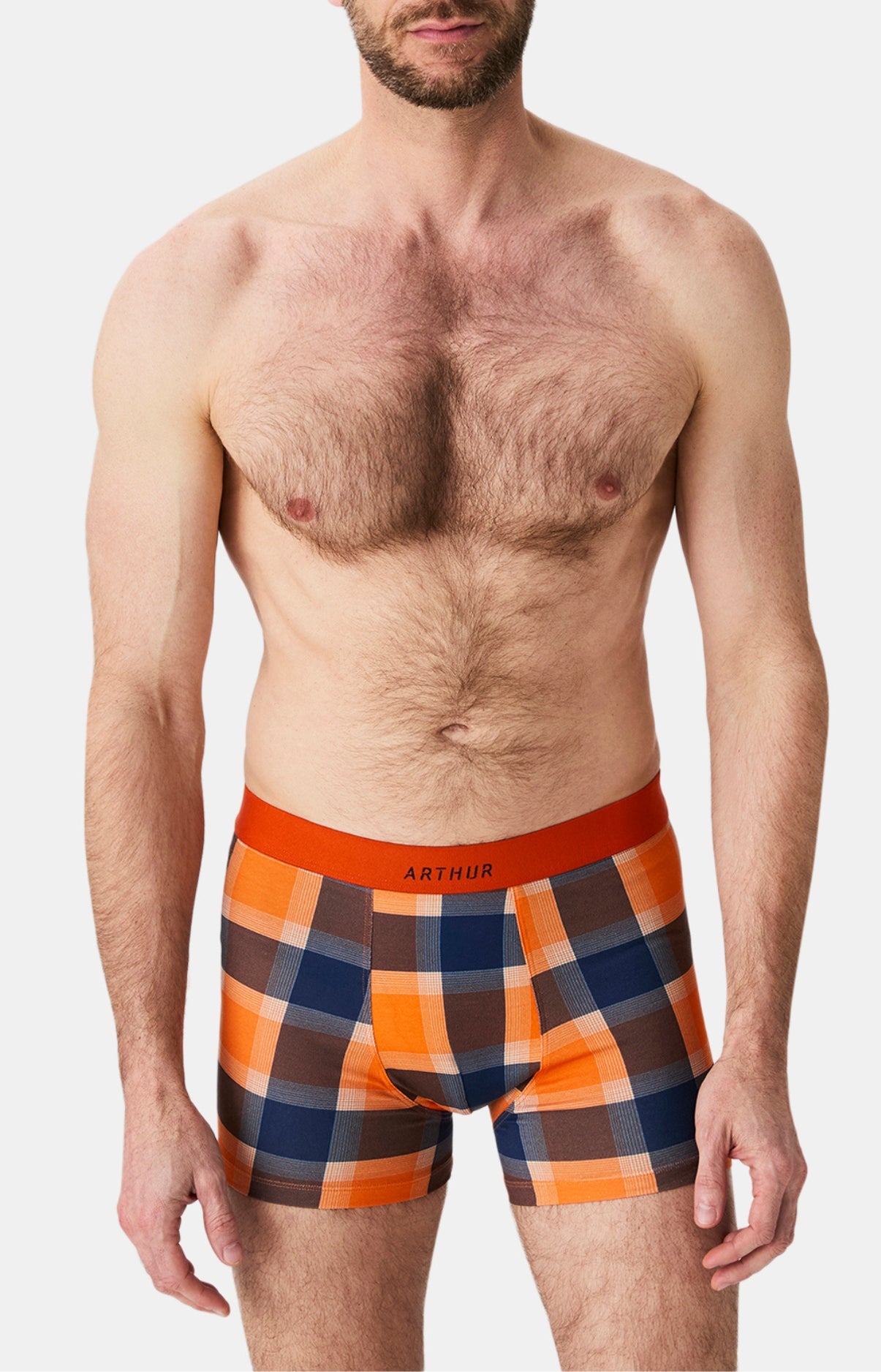 arthur-bob-fred-orange-boxer-coton-bio-tout-schuss image 4