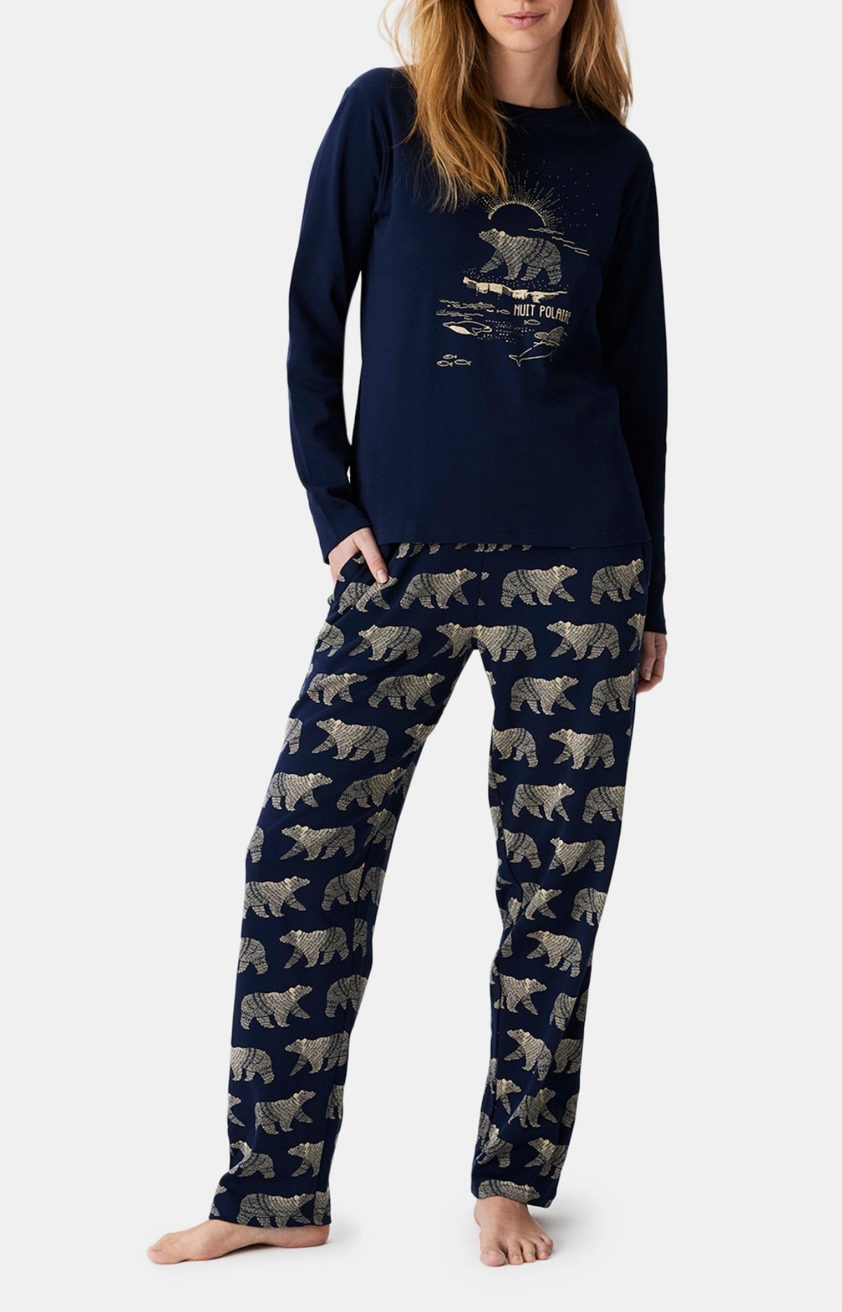 arthur-bob-nuit-polaire-pyjama-marine-coton-bio image 4