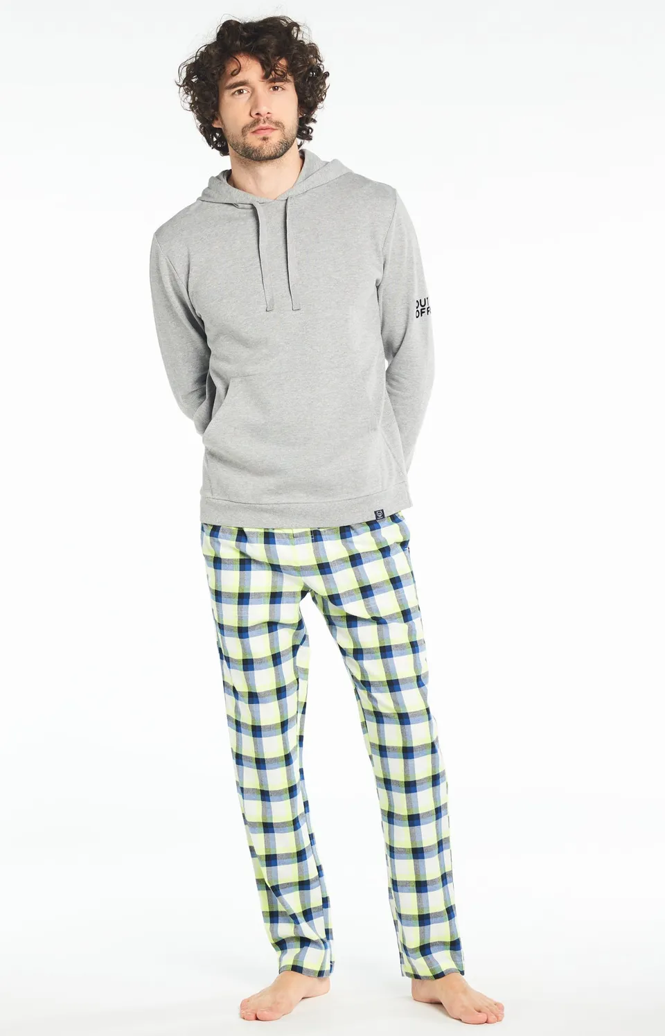 arthur-bob-big-fluo-pantalon-pyjama-jaune-coton image 1