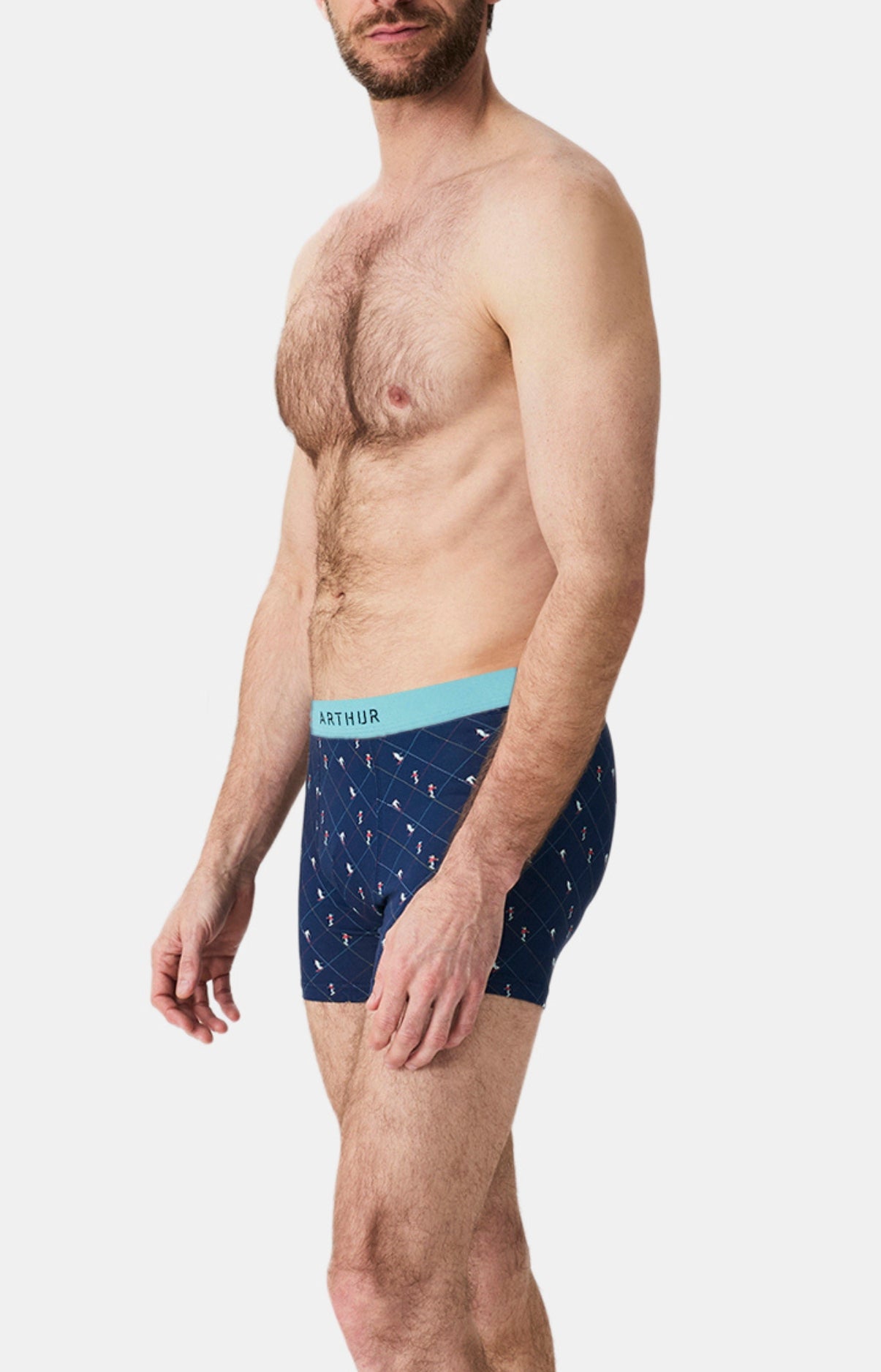 arthur-bob-boxer-coton-ski-marine image 5