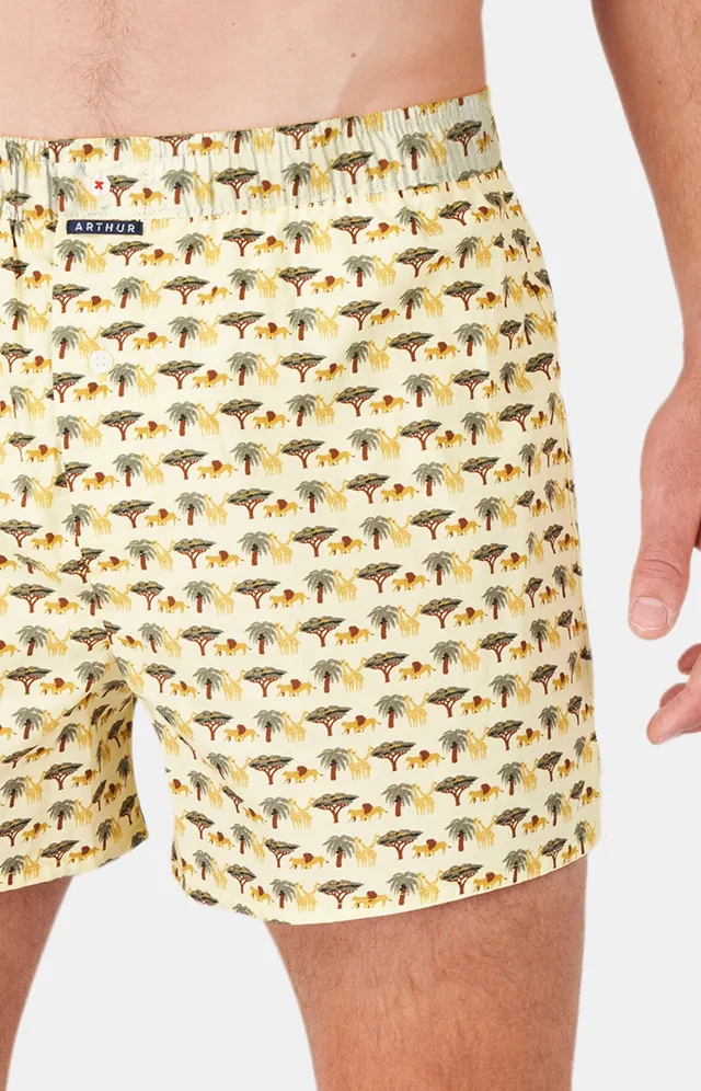 arthur-le-club-savane-cale-on-homme-jaune-coton image 1
