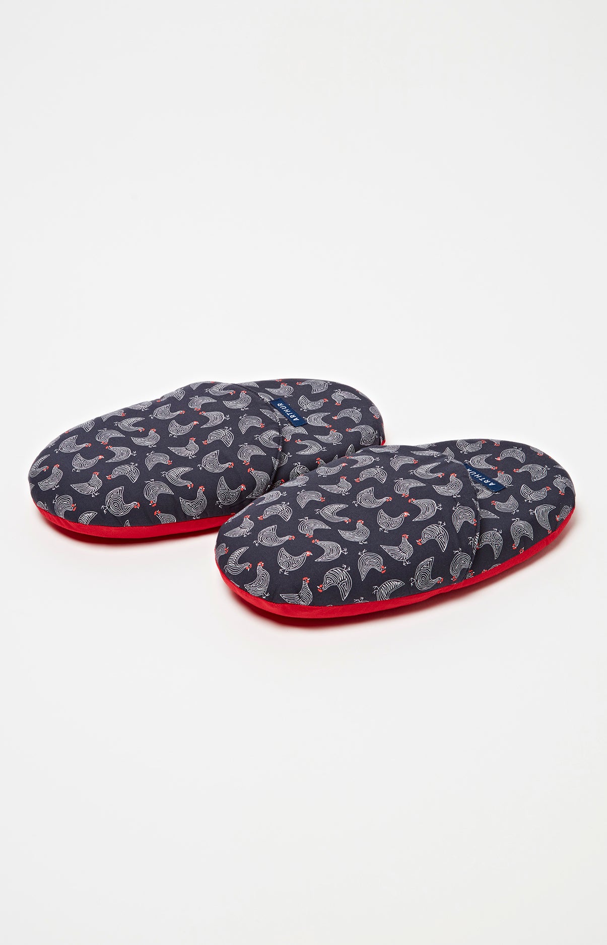 arthur-bob-poules-pantoufles-homme-noir-39-42-mousse-coton image 1