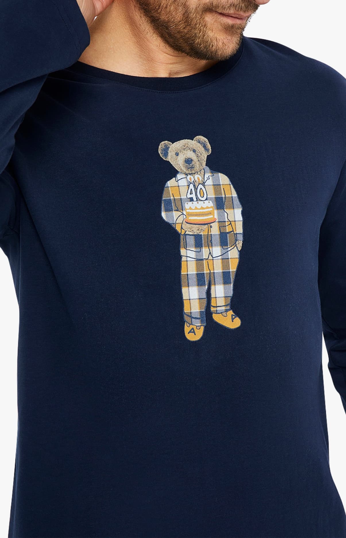 arthur-bob-happy-40-pyjama-homme-coton-bio-gold image 2