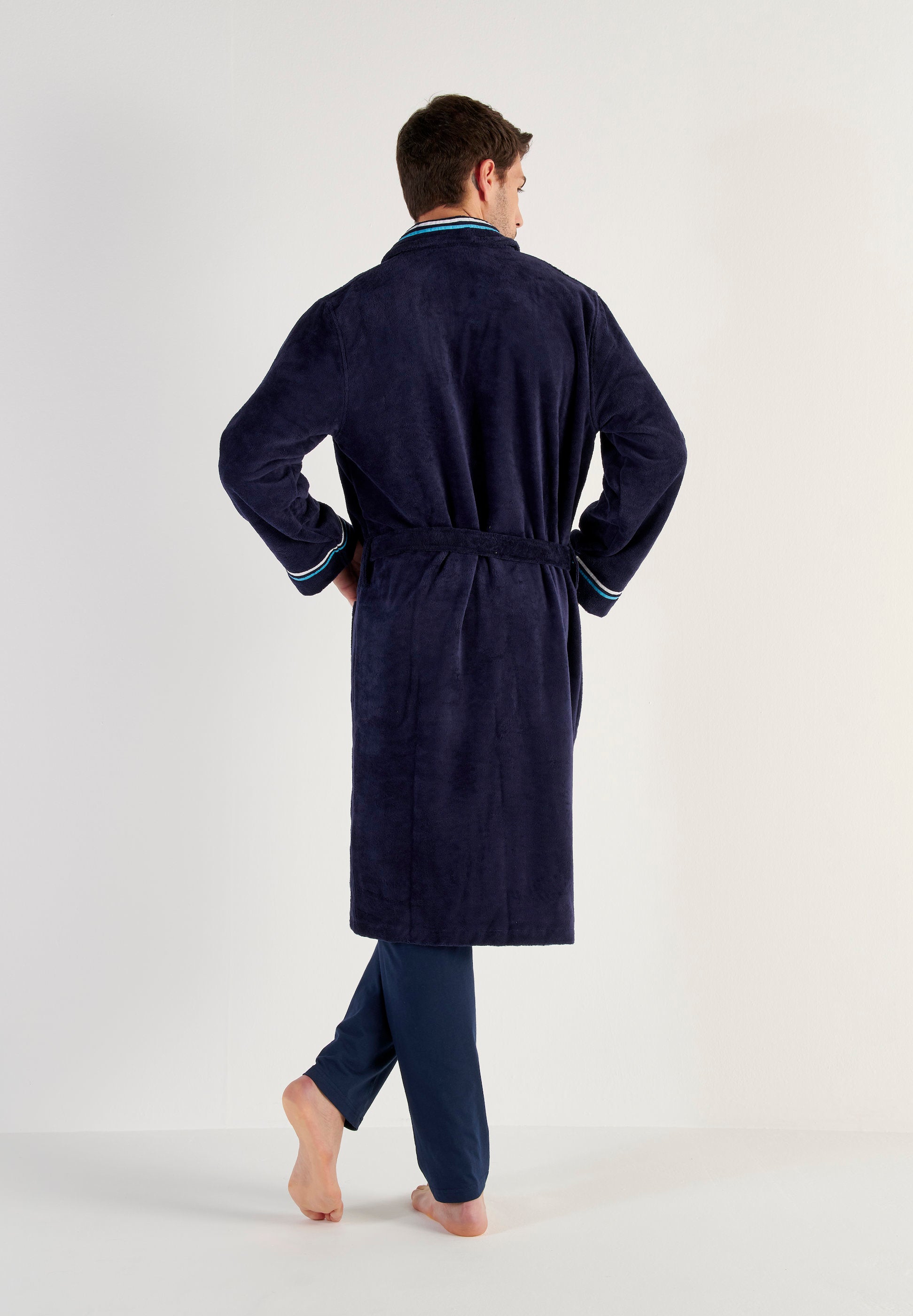 hom-transat-402443-4000ra-peignoir-bleu-marine-coton image 4