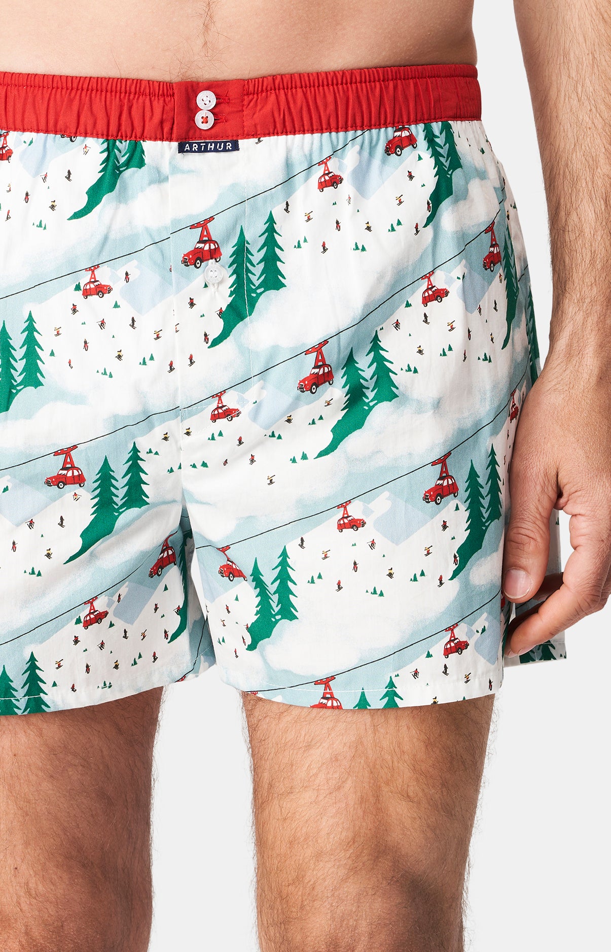 arthur-le-club-1120-cale-on-homme-blanc-coton-bio image 1