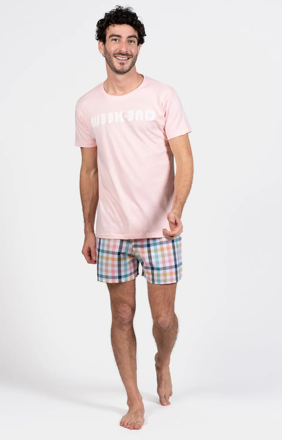 arthur-bob-pyjam-ricain-criston-pyjama-homme-l-rose image 1