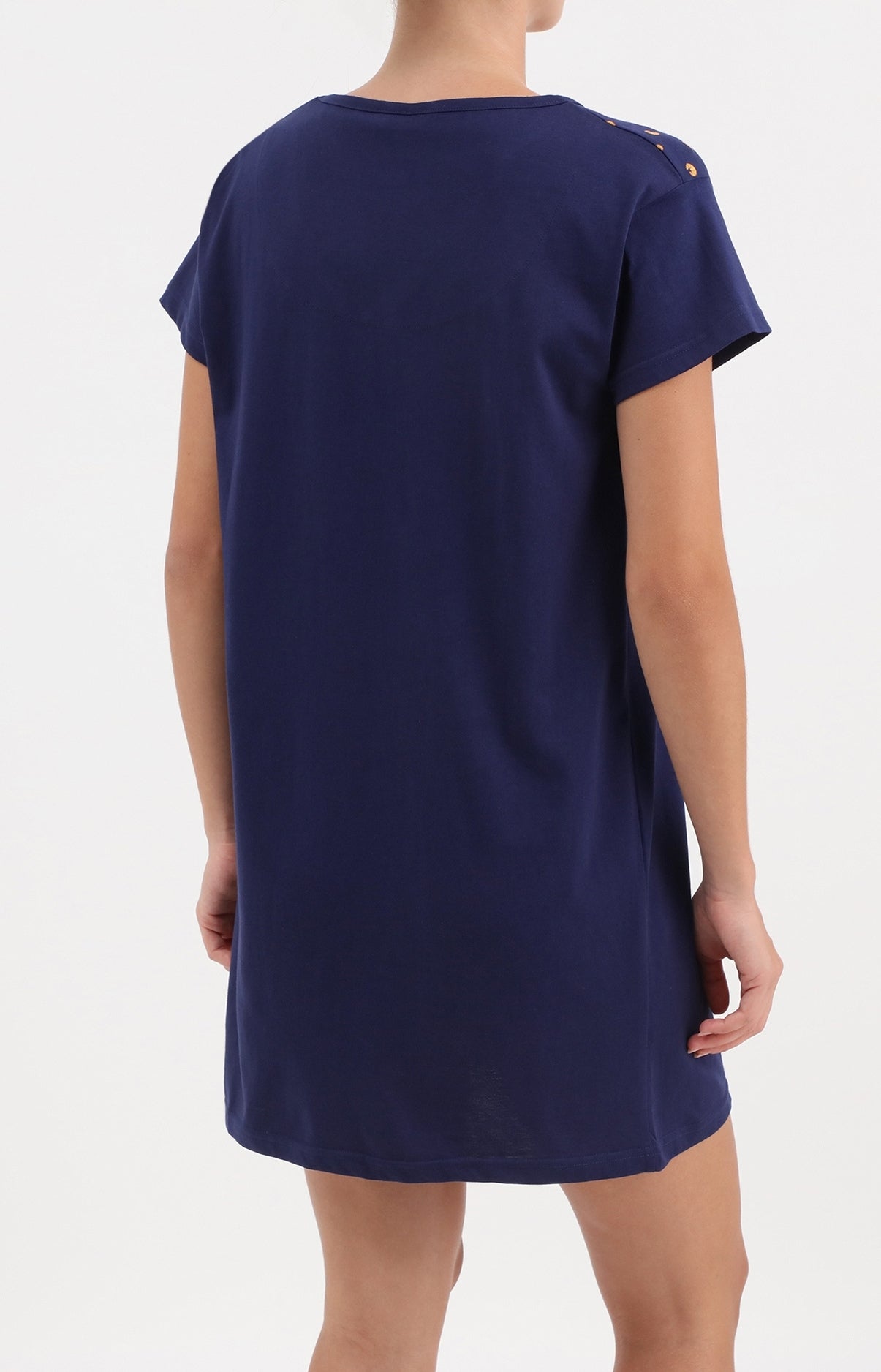 arthur-viennoiserie-chemise-de-nuit-coton-marine-90-cm image 3