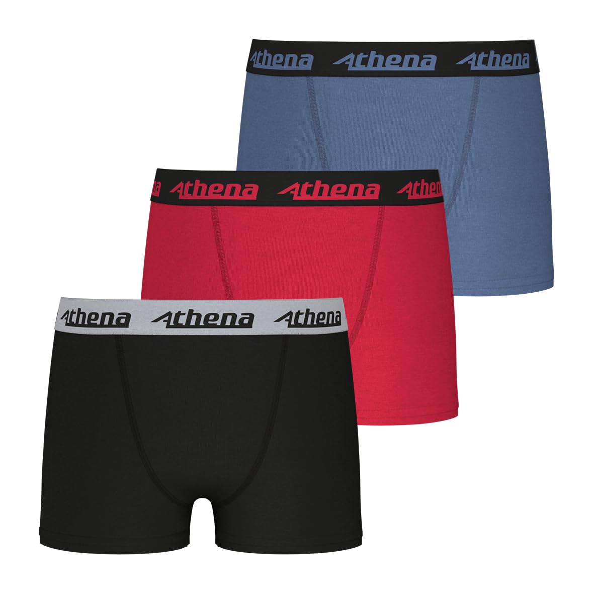 athena-ecopack-boxer-gar-on-coton-stretch-lot-3-12-ans image 1