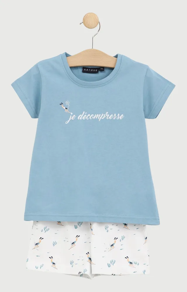 arthur-bob-pyjashort-je-d-compresse-glace-coton image 1