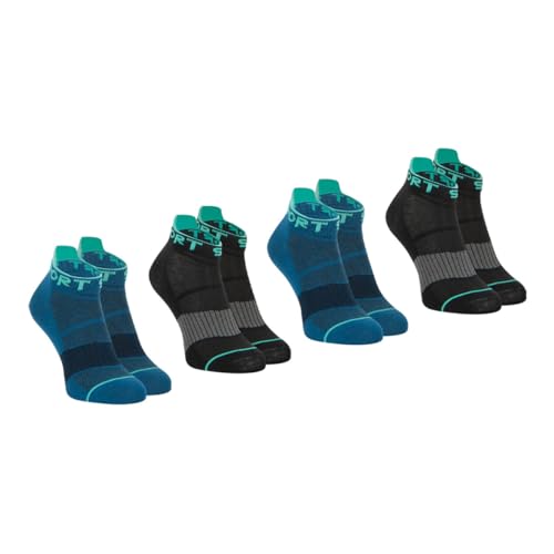athena-running-lot-4-socquettes-homme-coton-lagon-43-46 image 5