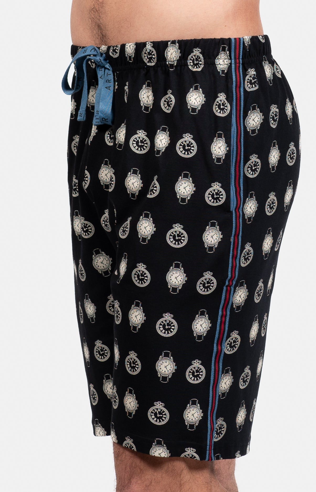 arthur-bob-a-l-heure-pyjashort-homme-noir-coton-bio image 4