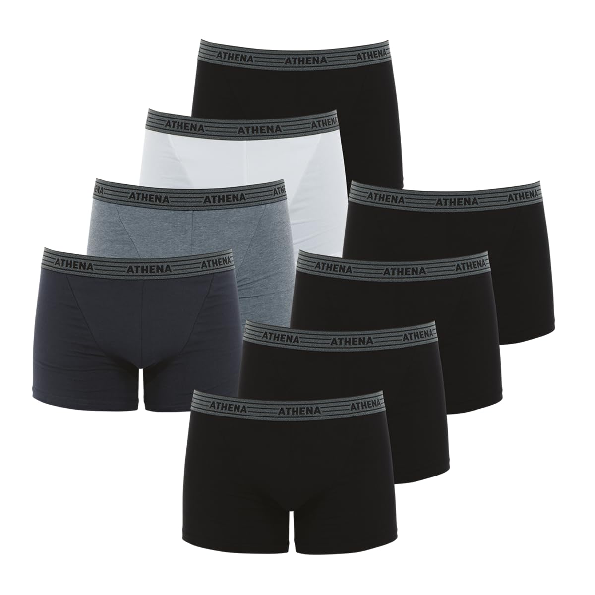 athena-ecopack-boxer-homme-lot-de-8-coton-stretch image 6