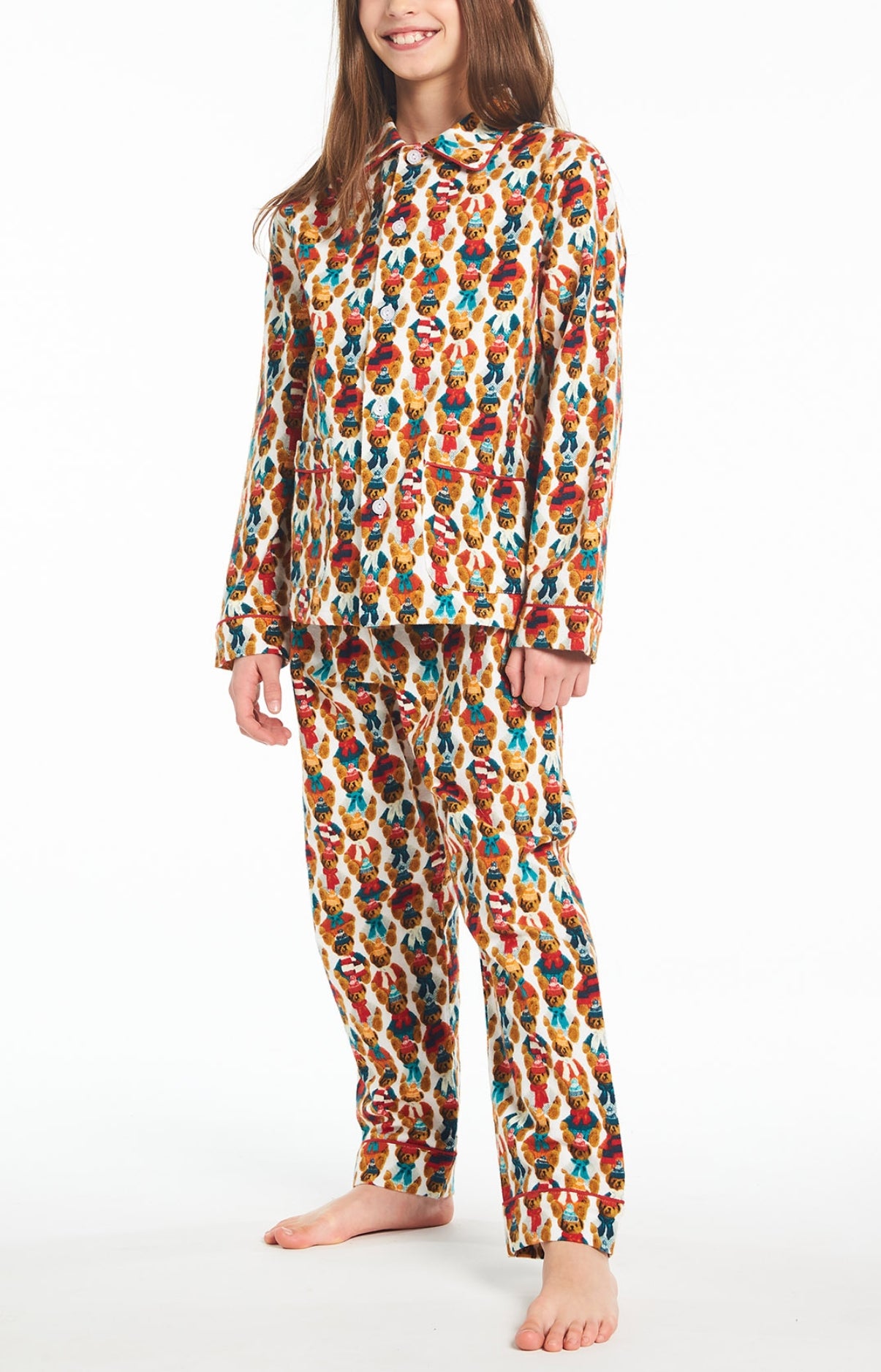 arthur-bob-teddy-pyjama-long-enfant-coton-marron image 5