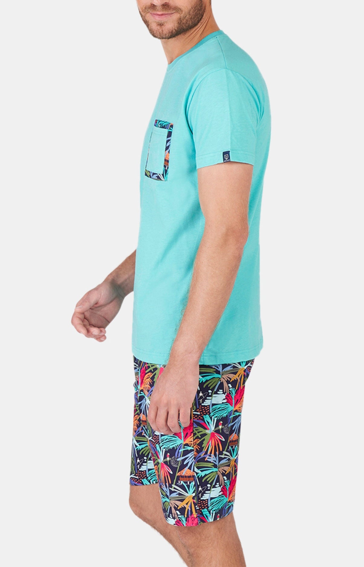 arthur-bob-tropical-pyjashort-homme-multicolore image 4