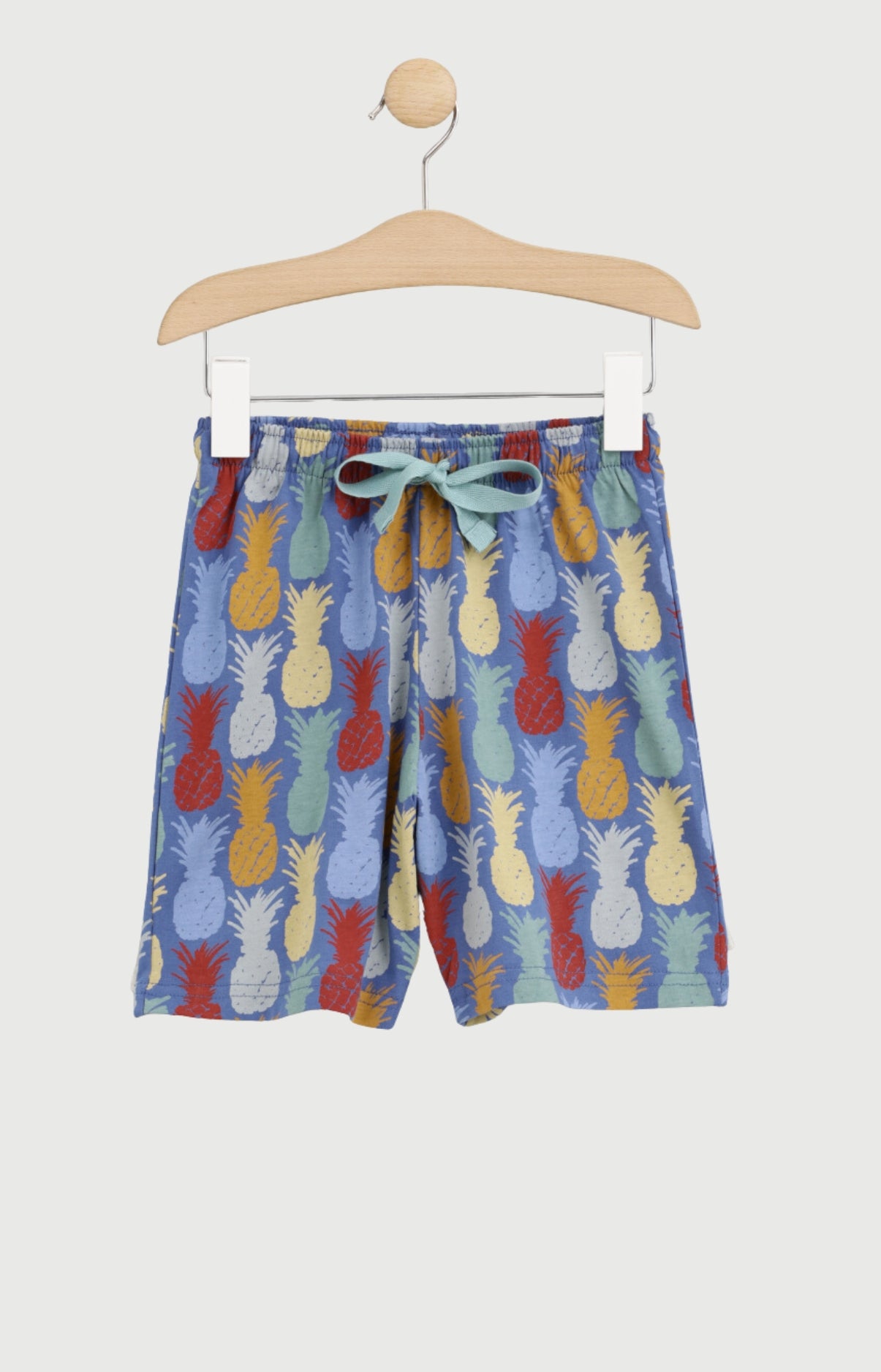 arthur-bob-pyjashort-enfant-denim-ananas-coton-8a image 2