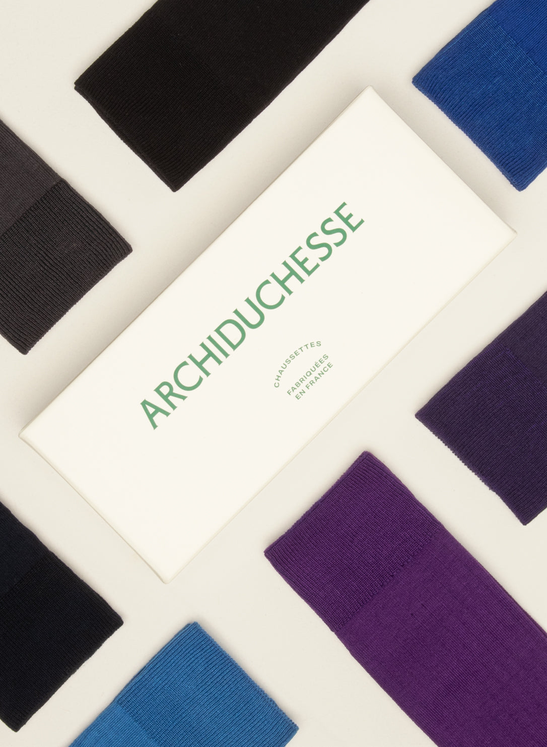 archiduchesse-de-luxe-semainier-ciel-bleu-chaussettes-coton-x7 image 2