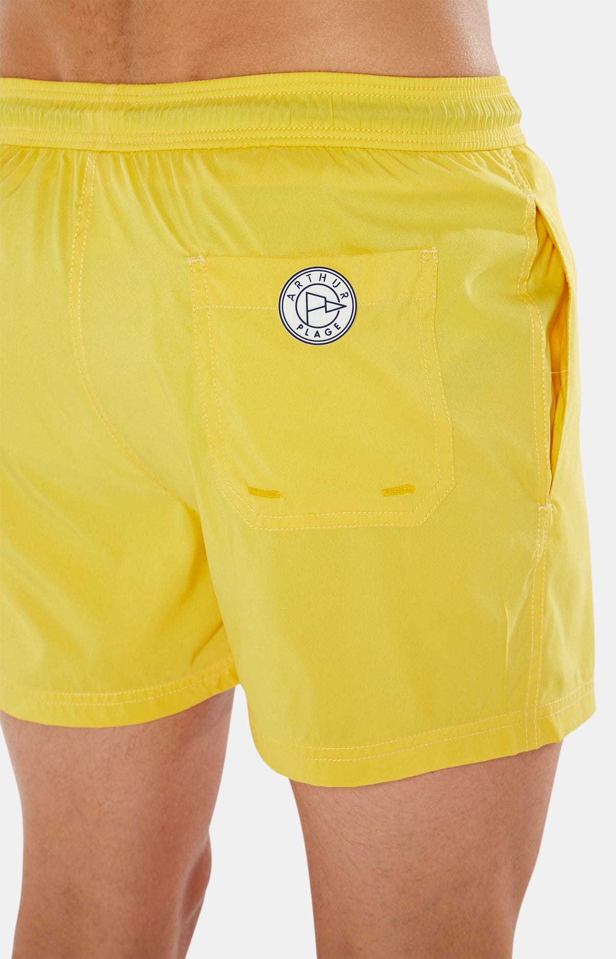 arthur-bob-short-de-bain-jaune-polyester-recycl image 6