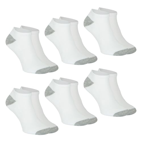 athena-ecopack-sport-socquettes-homme-lot-6-blanc-gris image 8