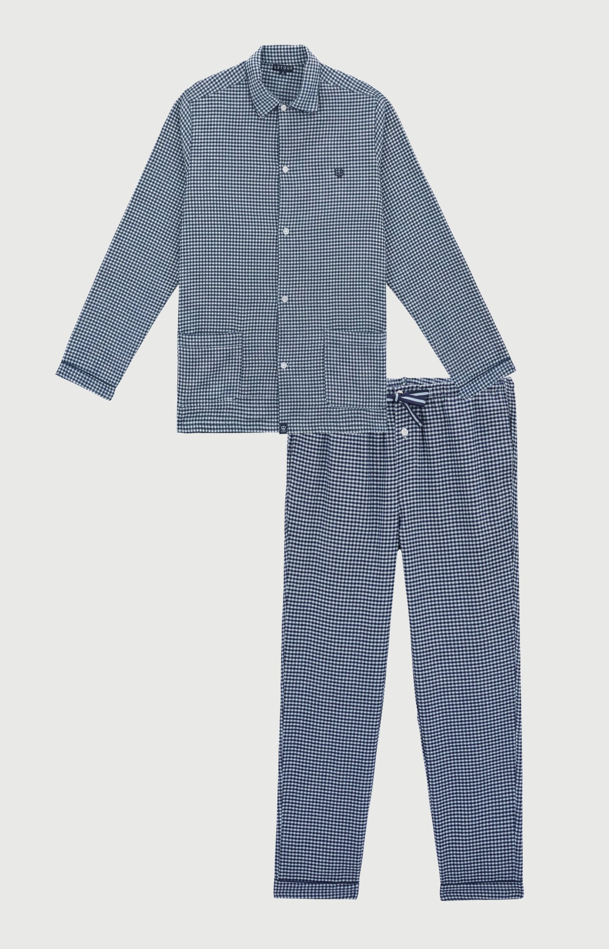 arthur-bob-elie-pyjama-flanelle-coton-marine image 3