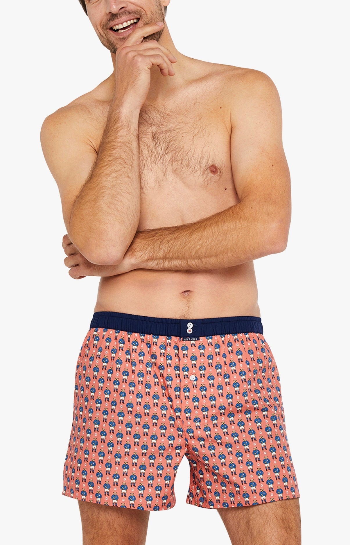 arthur-le-club-n-1082-cale-on-corail-coton-bio-suspensoir image 1