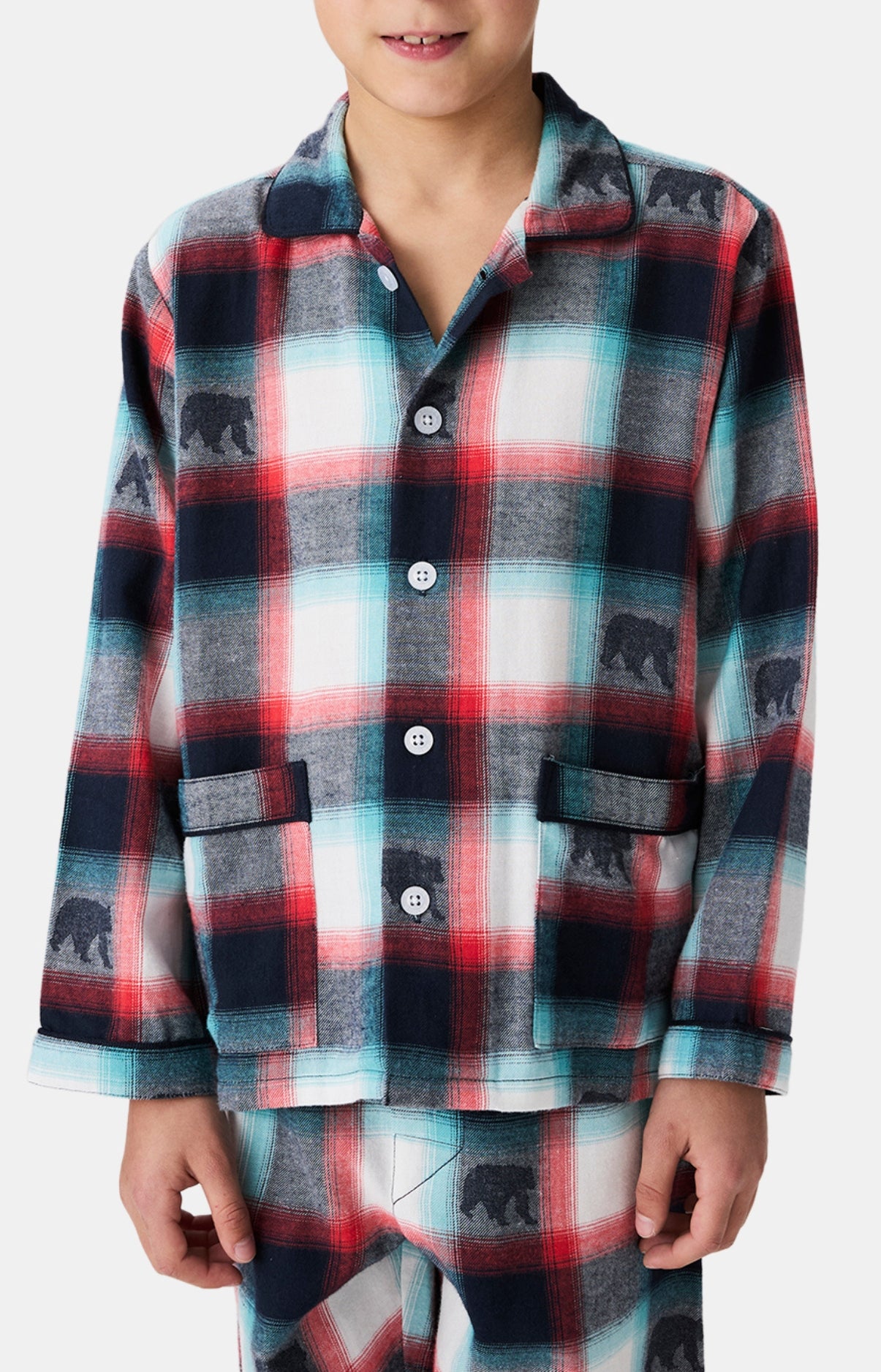arthur-bob-pyjama-bouton-enfant-ours-bear-flanelle image 2