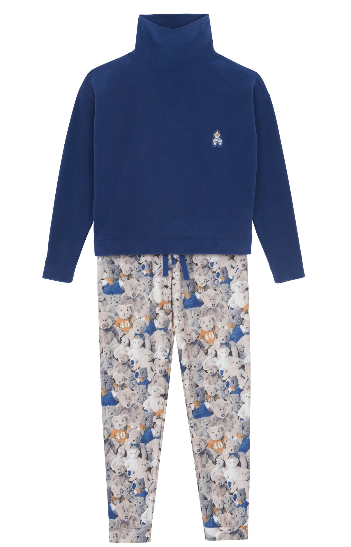 arthur-bob-teddy-40-ans-pyjama-noisette-polaire-femme image 3