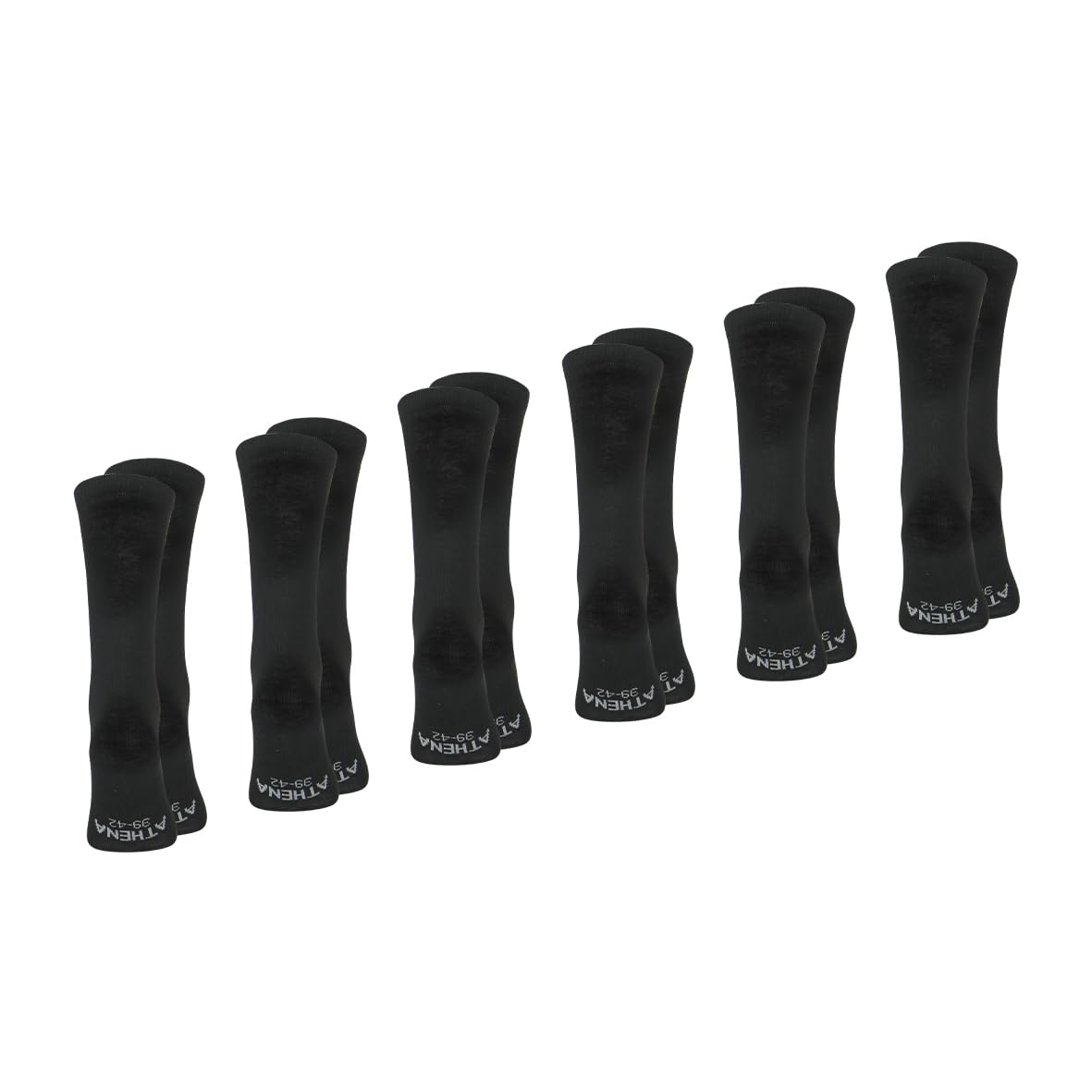 athena-my-petit-prix-lot-6-chaussettes-homme-noir-39-42-coton image 3