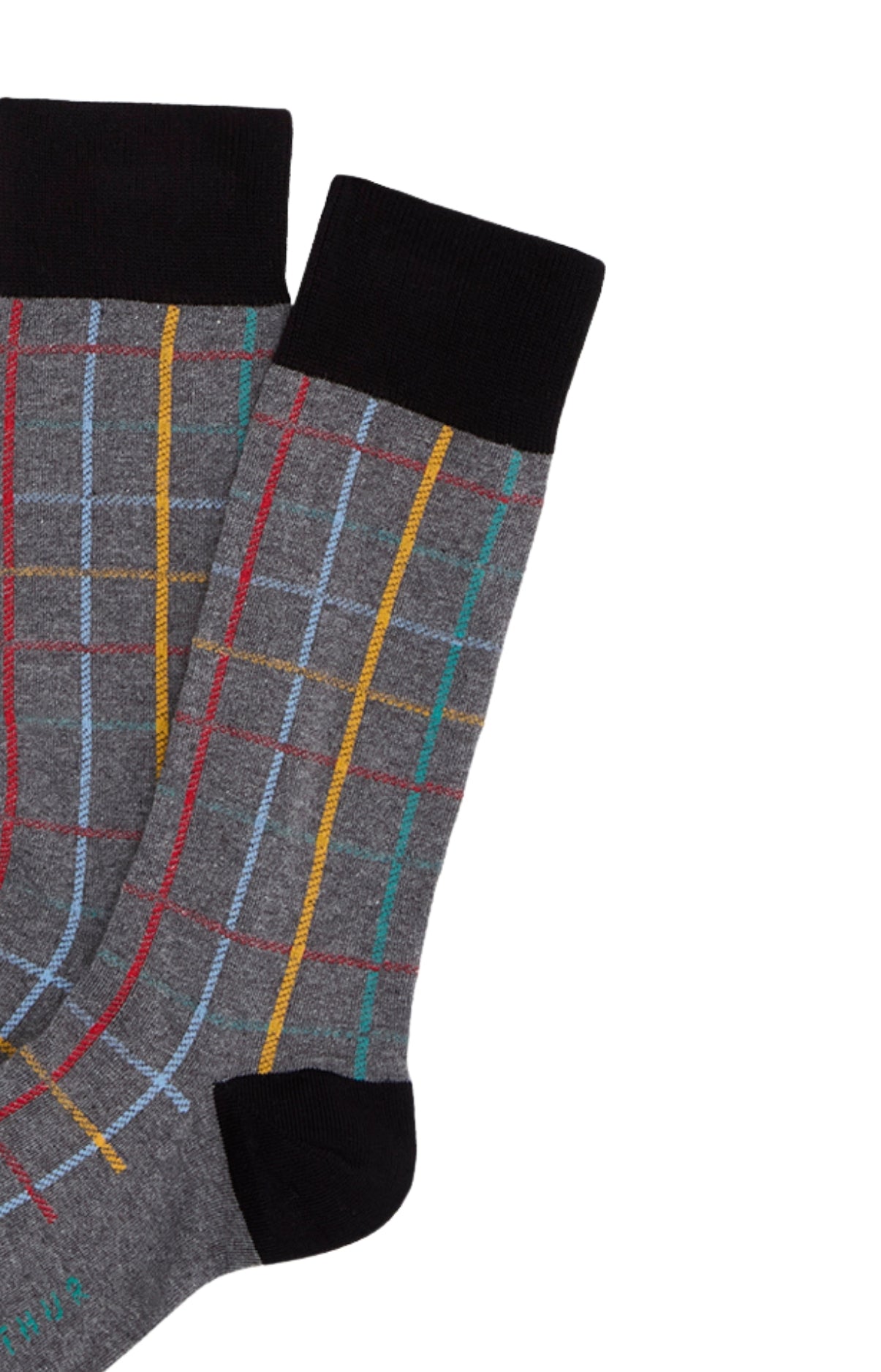 arthur-bob-chaussettes-miclenn-gris-homme-coton image 2