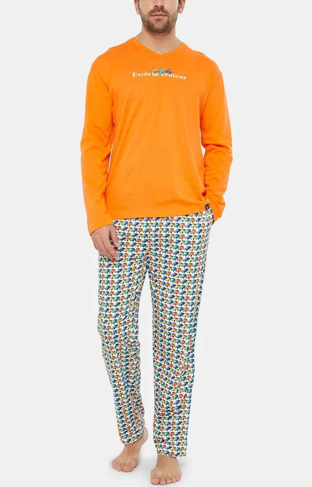 arthur-bob-2cv-multicolore-pyjama-homme-coton-bio image 1