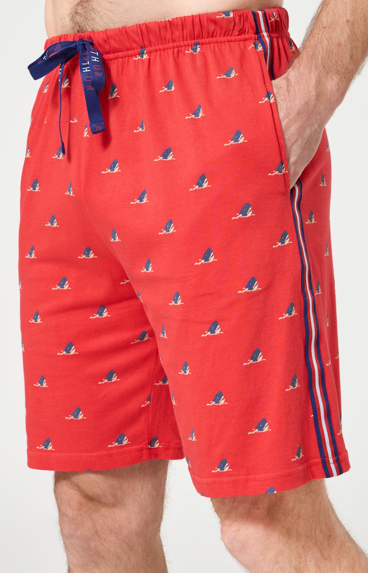 arthur-bob-pyjashort-dents-de-l-amour-rouge-coton-bio image 6