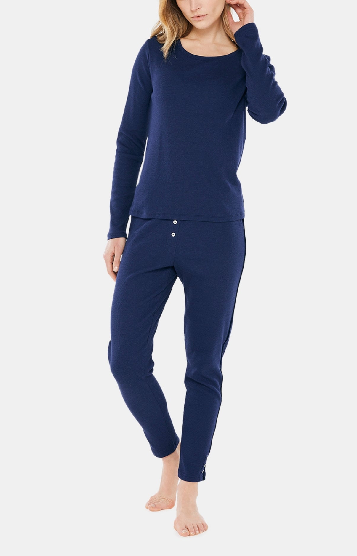 arthur-bob-tee-shirt-manches-longues-marine-femme image 1