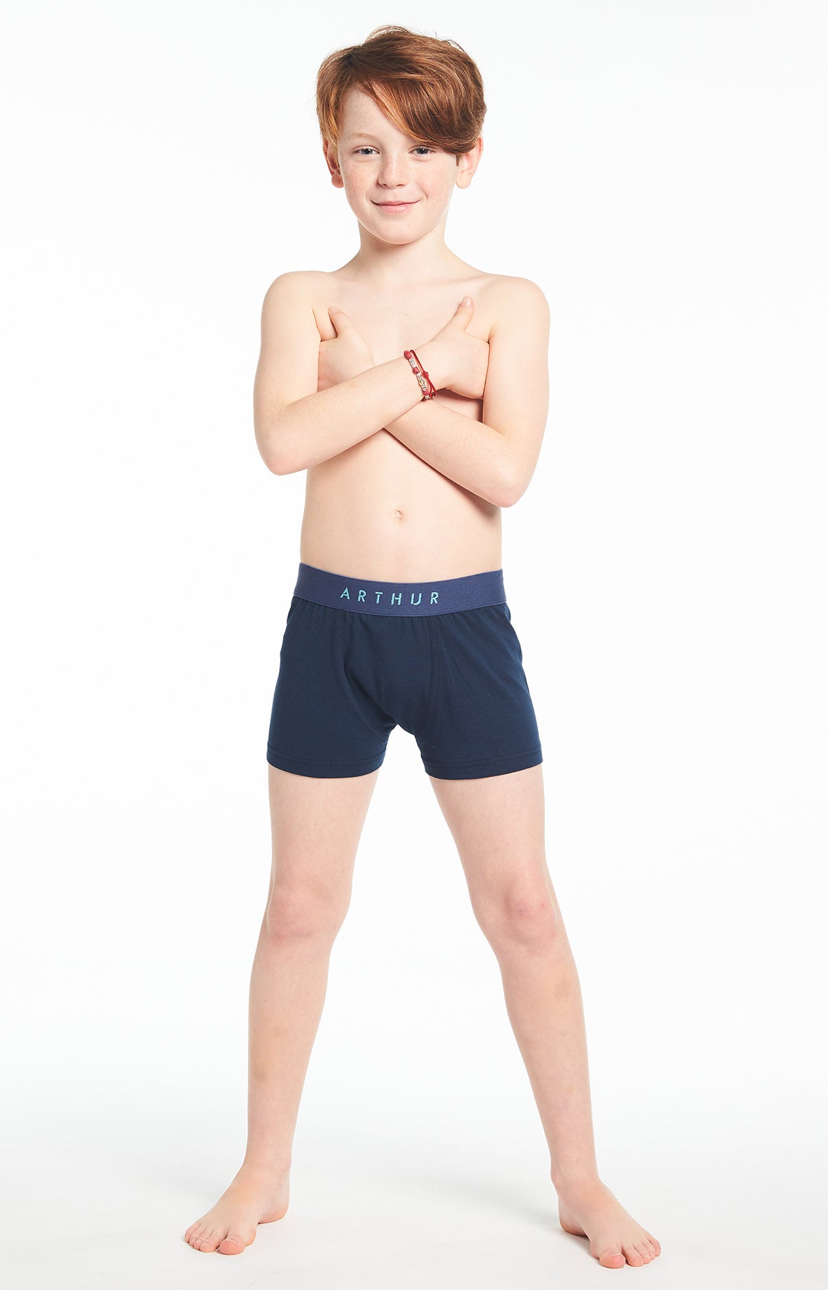 arthur-bob-uni-boxer-gar-on-marine-10-12-coton-bio image 1