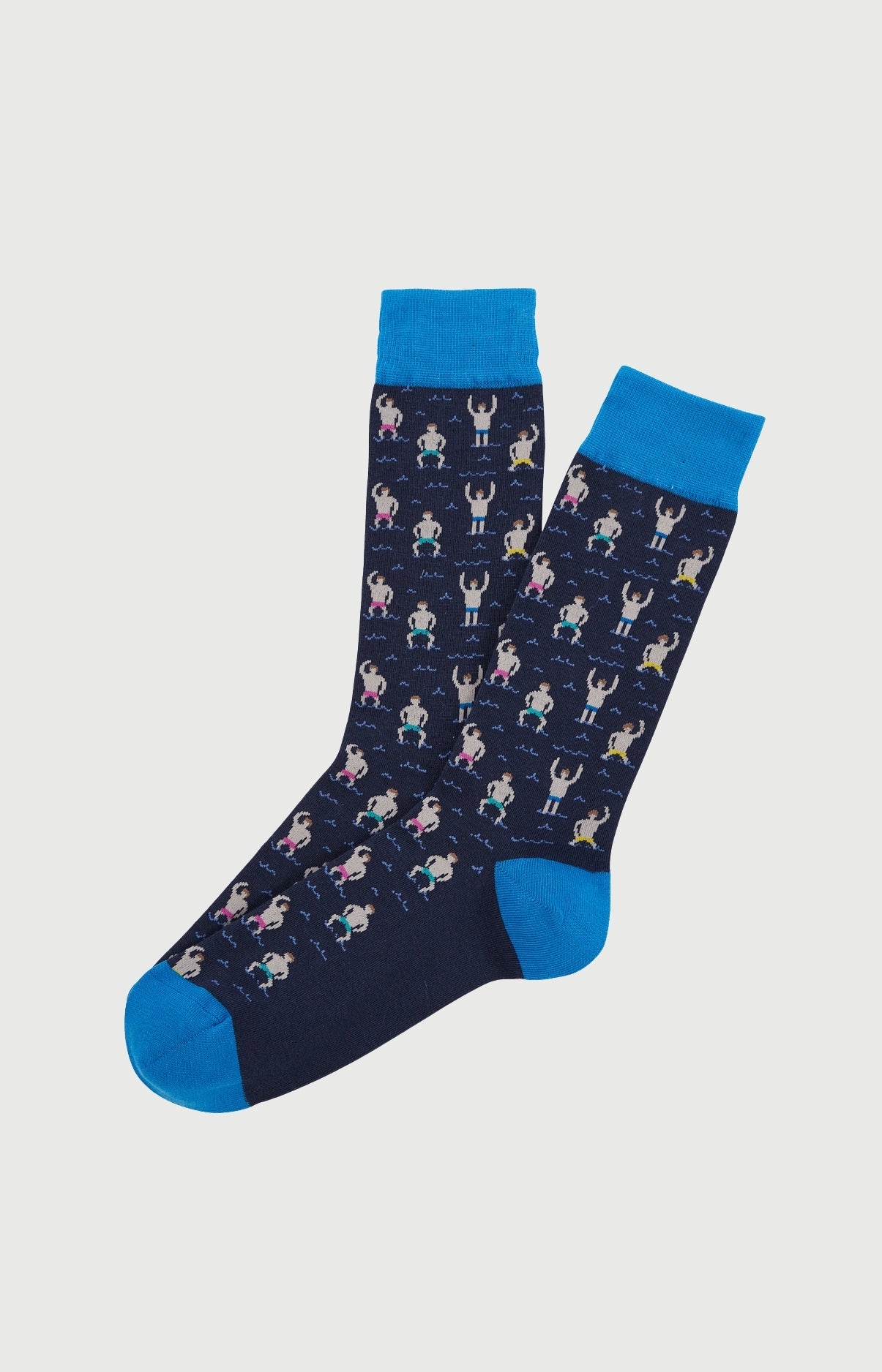 arthur-bob-chaussettes-coton-bain-de-minuit-marine image 1