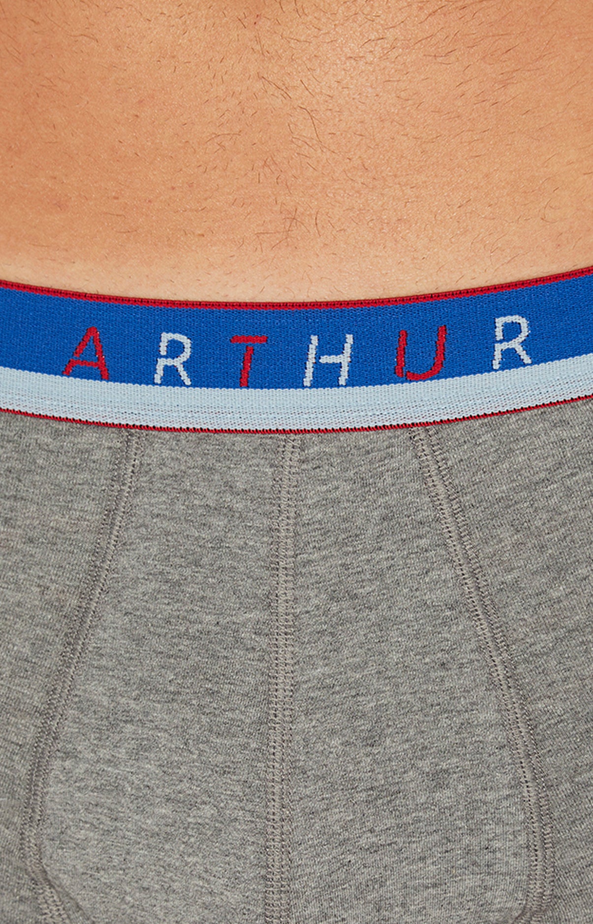 arthur-bob-boxer-slipp-uni-boxer-gris-coton-bio image 4