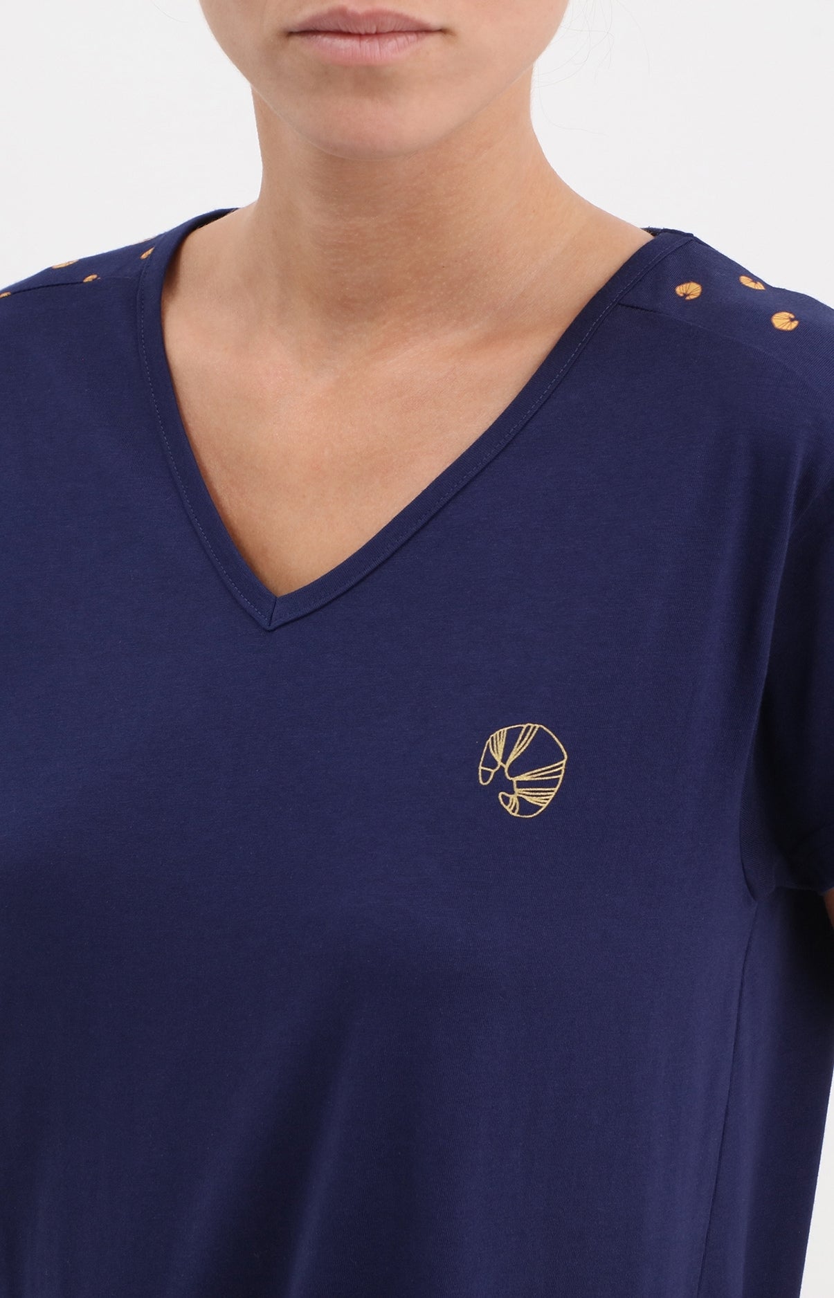 arthur-viennoiserie-chemise-de-nuit-coton-marine-90-cm image 2