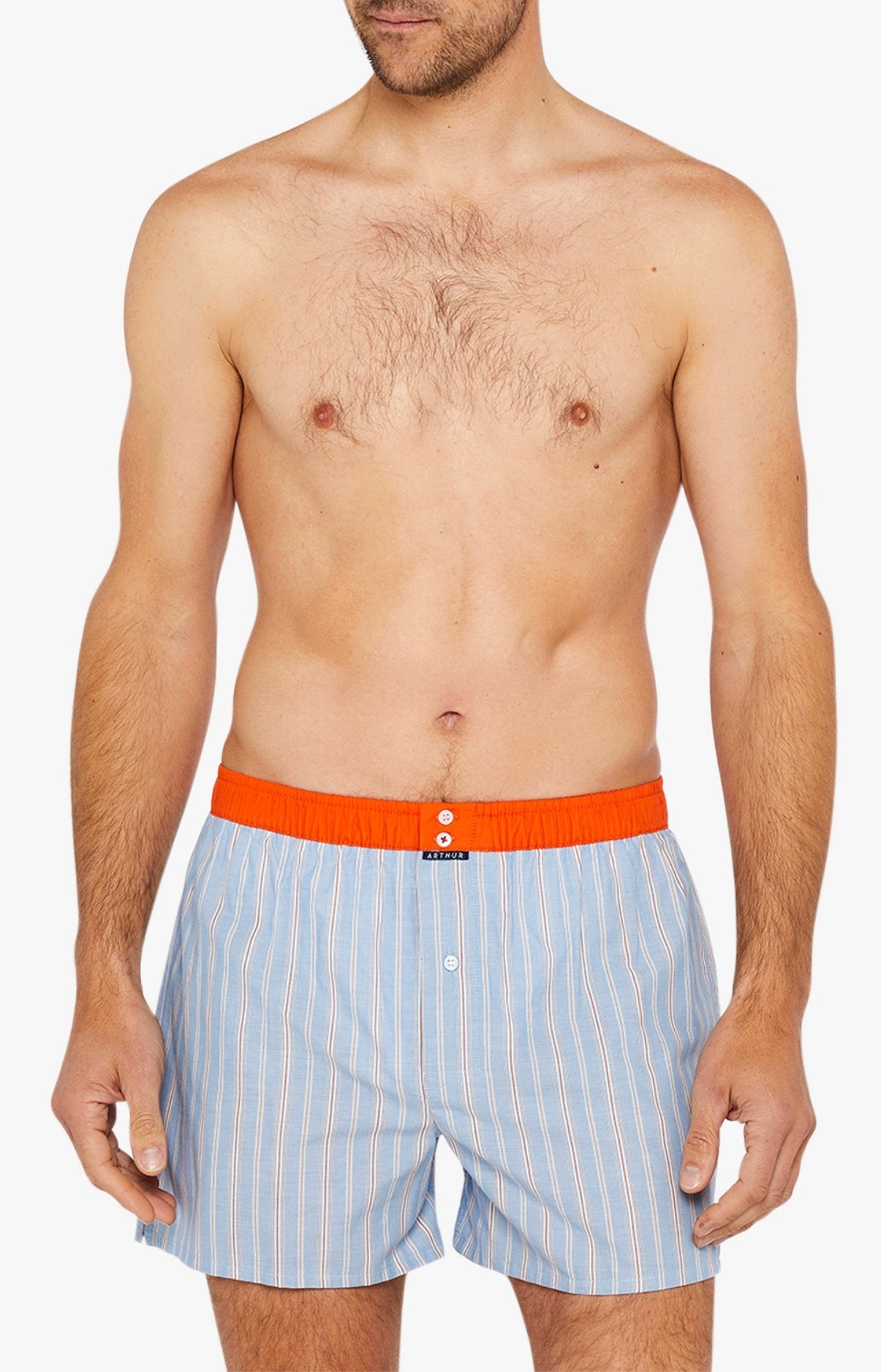 arthur-le-club-1062-cale-on-homme-bleu-coton-bio image 2