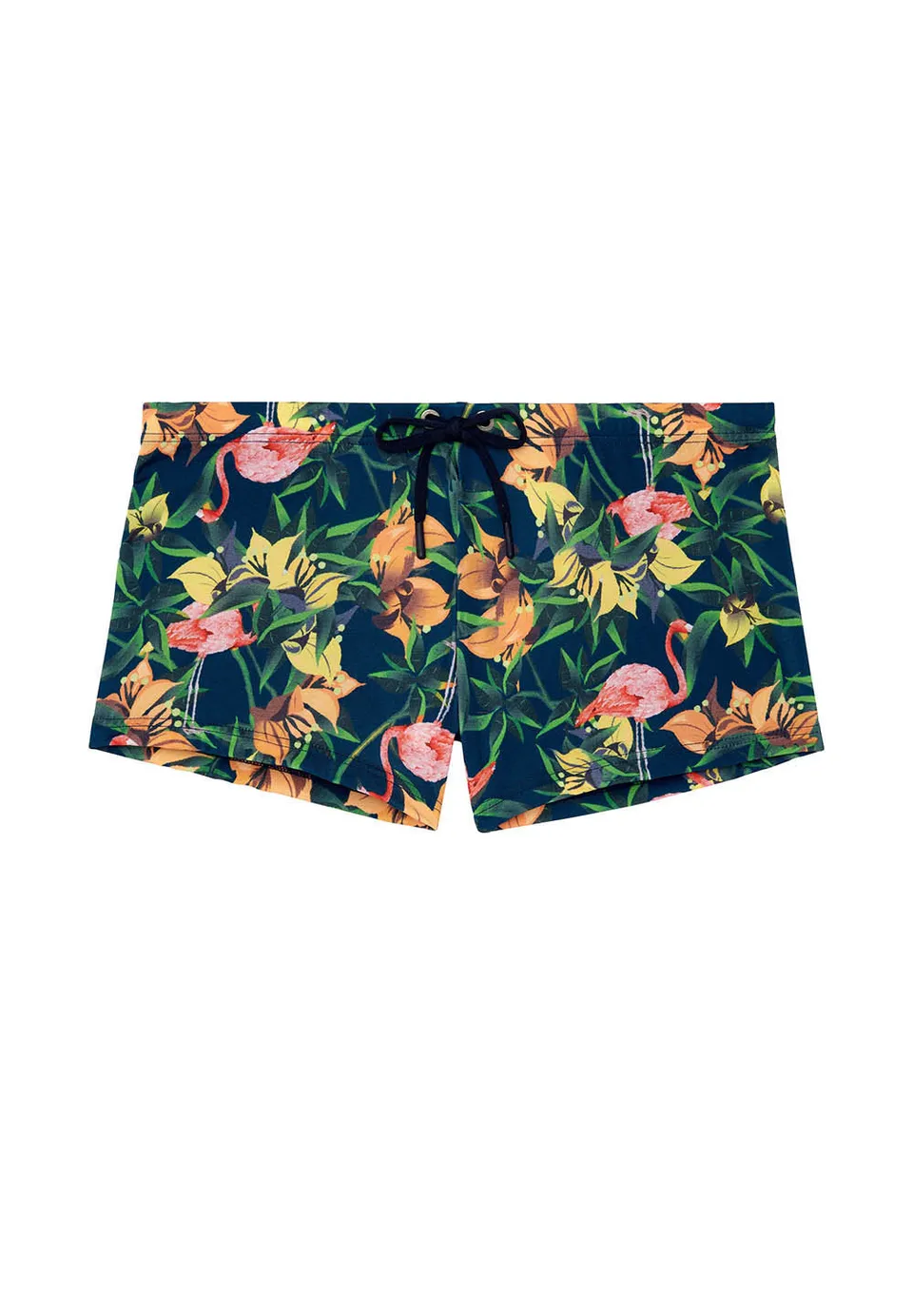hom-h-fresh-flamingo-boxer-de-bain-navy-print-flamants image 1