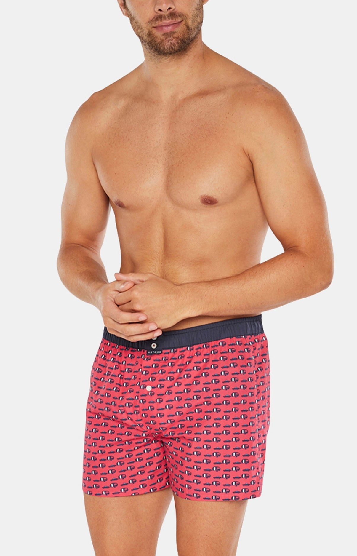 arthur-le-club-n-966-cale-on-suspensoir-rouge-coton-bio image 2