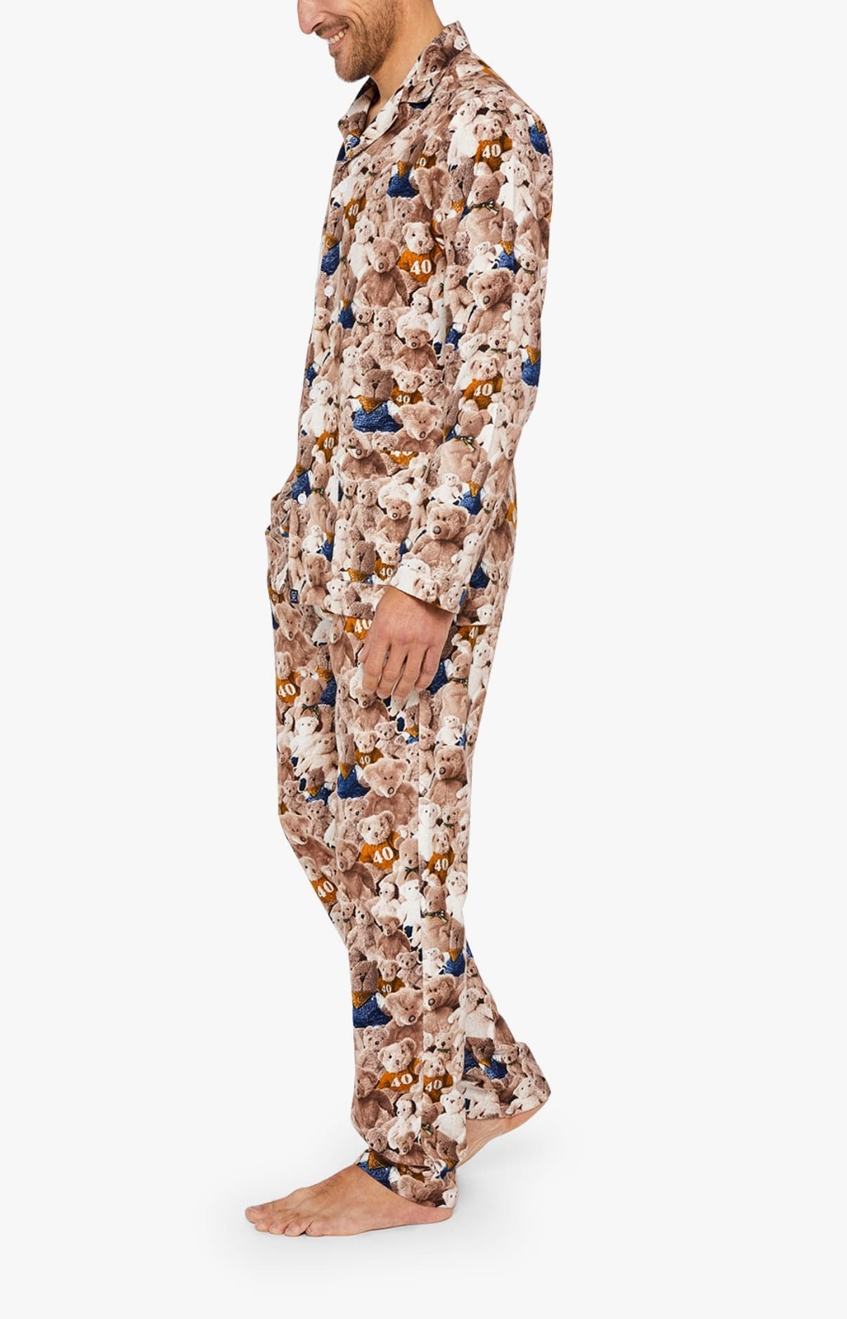 arthur-bob-teddy-40-ans-pyjama-noisette-pilou-coton image 4