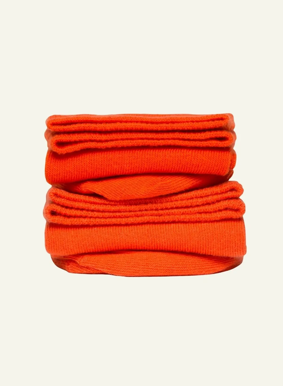 archiduchesse-de-ville-chaussettes-orange-citrouille-coton-mi-haute image 1