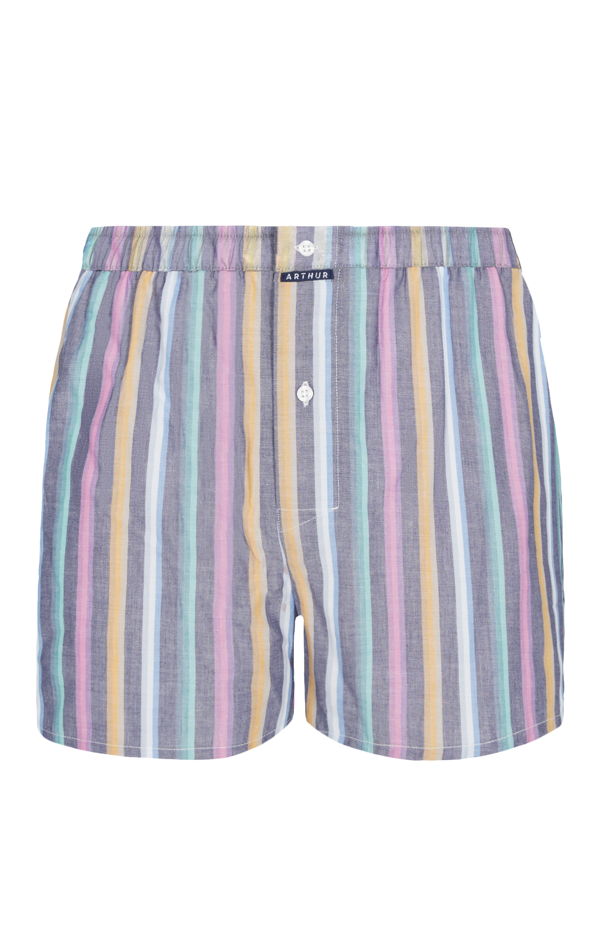 arthur-le-club-cale-on-rayures-coton-bio-multicolore image 3