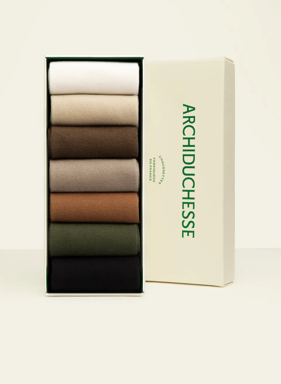archiduchesse-de-ville-semainier-chaussettes-coton-36-41-classique image 1