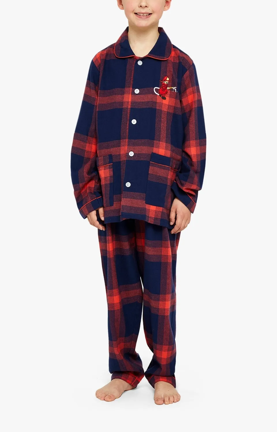arthur-bob-on-fire-pyjama-enfant-flanelle-rouge image 1