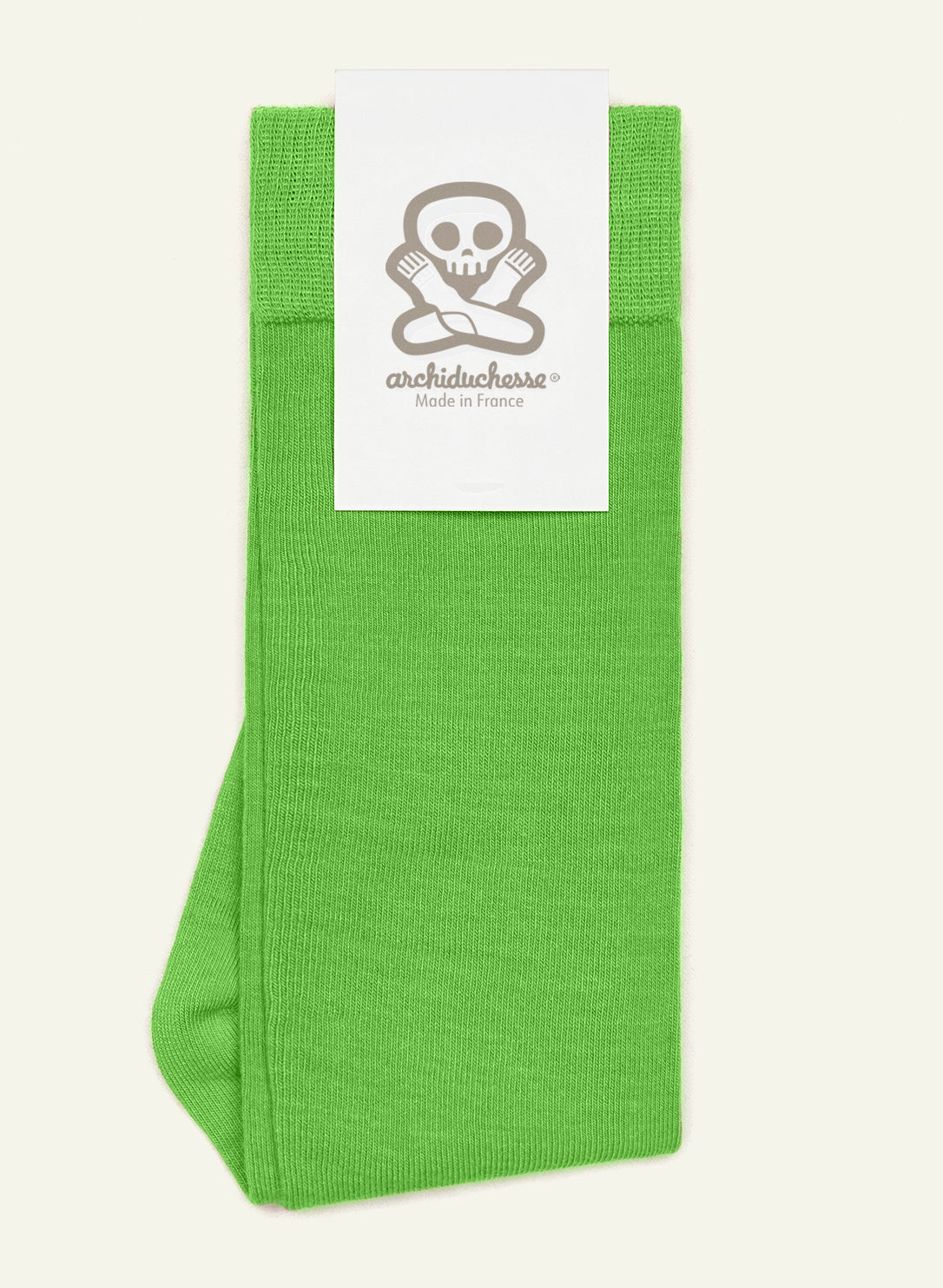 archiduchesse-de-ville-vert-saint-etienne-chaussettes-coton-vert image 6