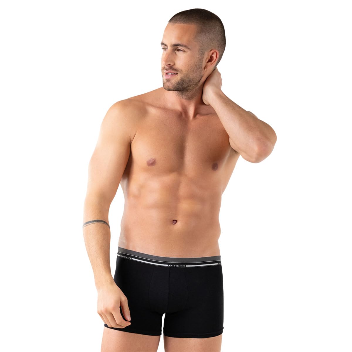 athena-easy-boxer-homme-lc07-lot-de-6-coton-stretch image 2