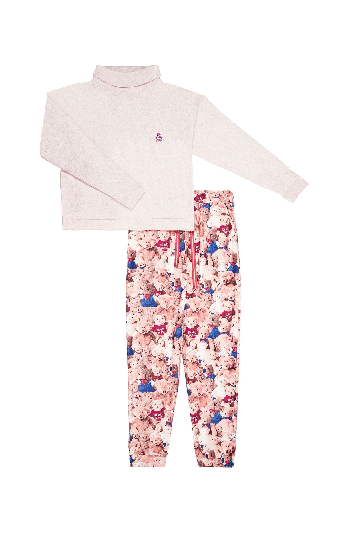 arthur-teddy-pyjama-femme-beige-polaire-chaud image 3