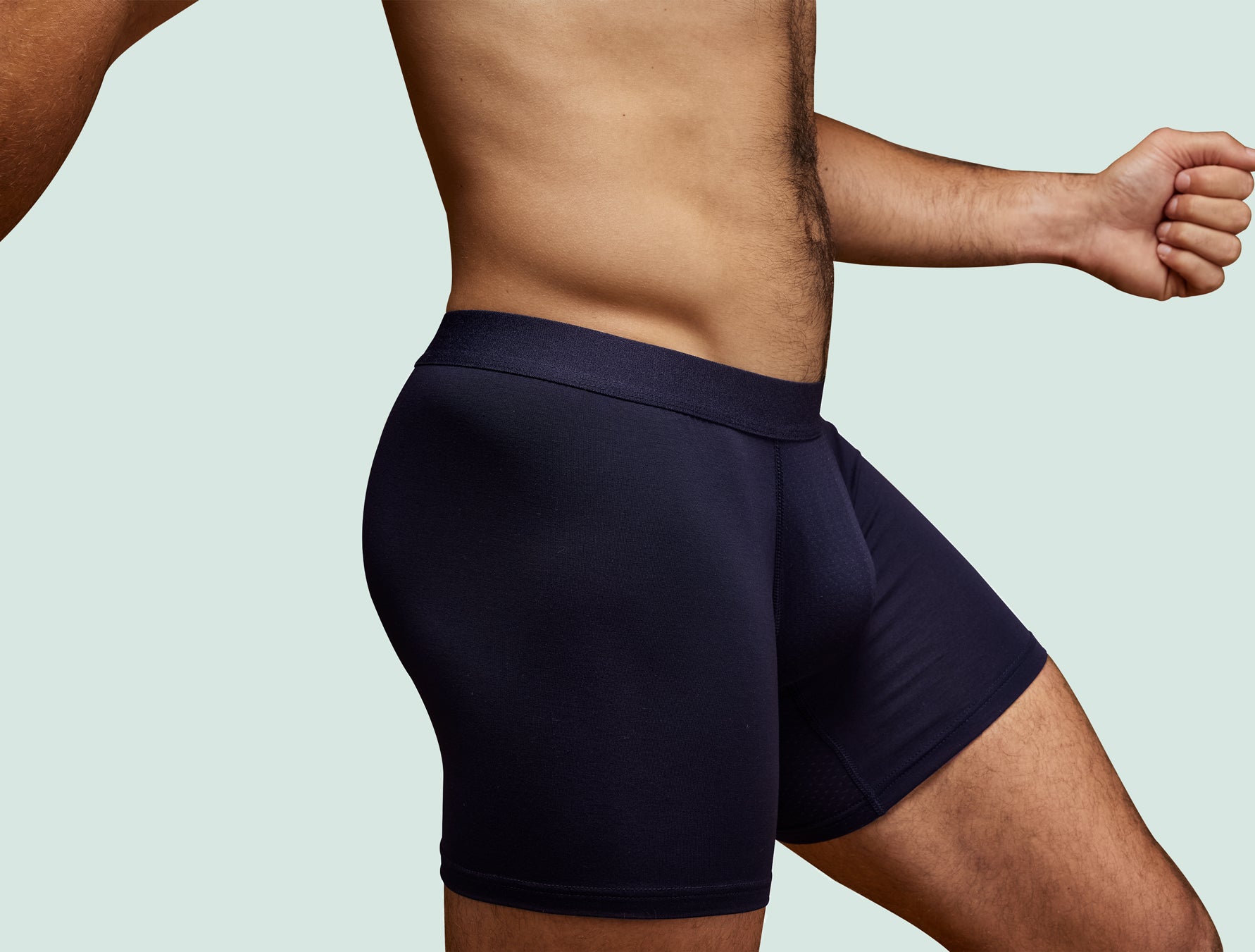 p-trone-boxer-sport-mi-long-homme-bordeaux-tencel image 7